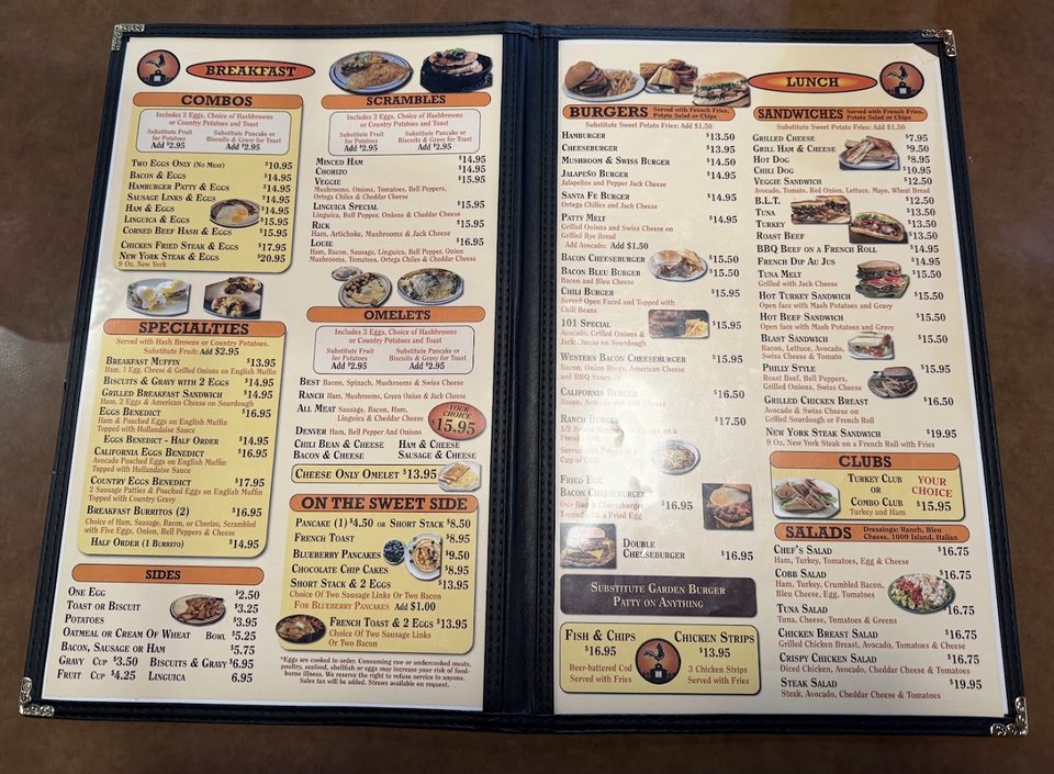 Counter service inside a family-friendly diner.